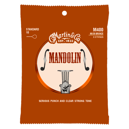 Martin Strings M400 MANDOLINE 80/20 Bronze Standard Light 10/34