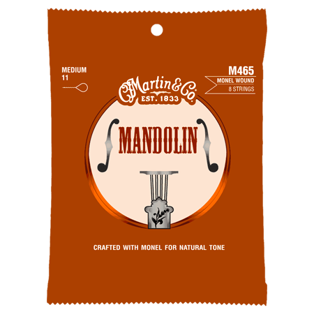 Martin Strings M465 MANDOLINE RETRO Monel Medium 11/40
