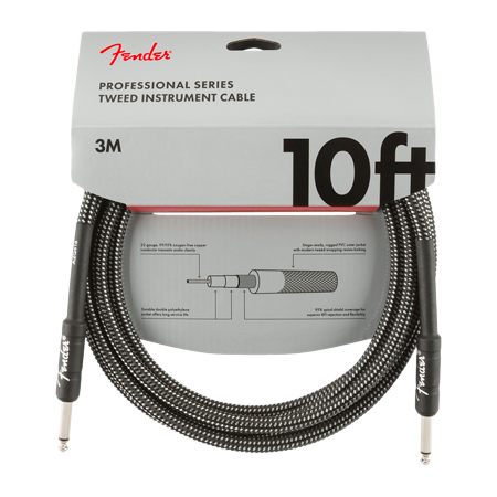 Professional Series Instrument Cable, 3m, Gray Tweed