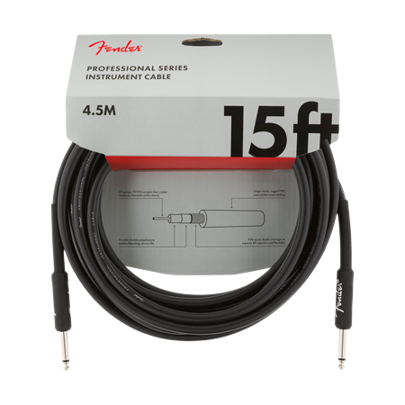 Fender Professional Series Instrument Cable, 4,5m, Black