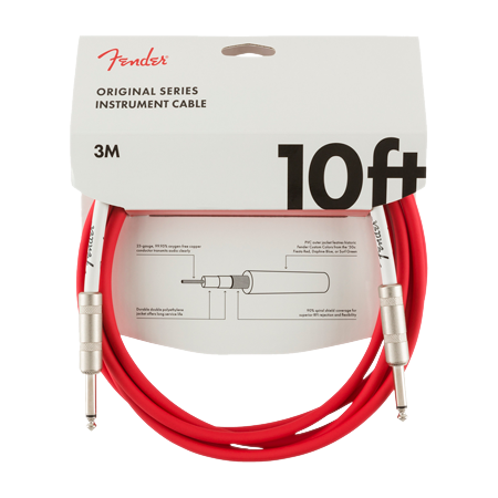 Original Series Instrument Cable, 3m, Fiesta Red