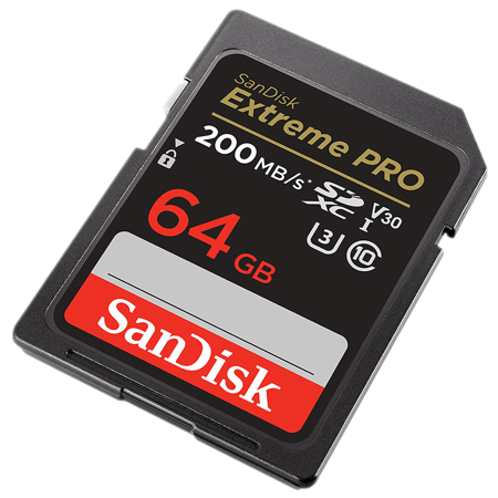 Sandisk SanDisk SDXC Extreme Pro V30 64GB 200Mo/s