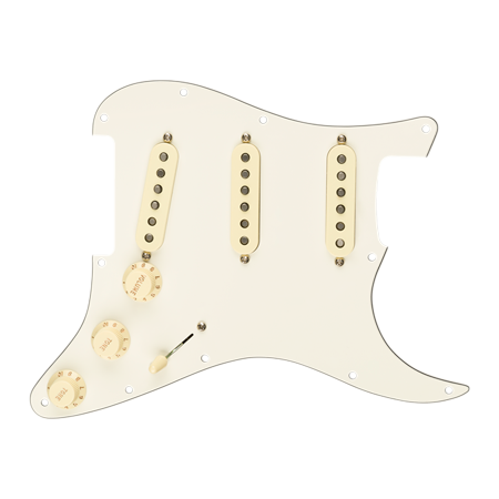 Fender Pre-Wired Strat Pickguard Original 57/62 Parchment 11 Hole PG