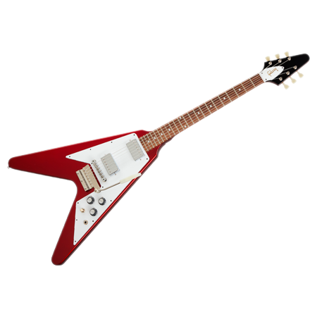 Gibson 1967 Mahogany Flying V Reissue Maestro Vibrola Gloss Sparkling Burgundy