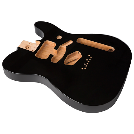 Fender Deluxe Series Telecaster SSH Alder Body Modern Bridge Mount Black