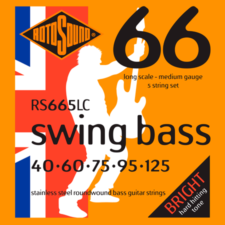 Rotosound RS665LC Swing Bass 66 Stainless Steel 40/125