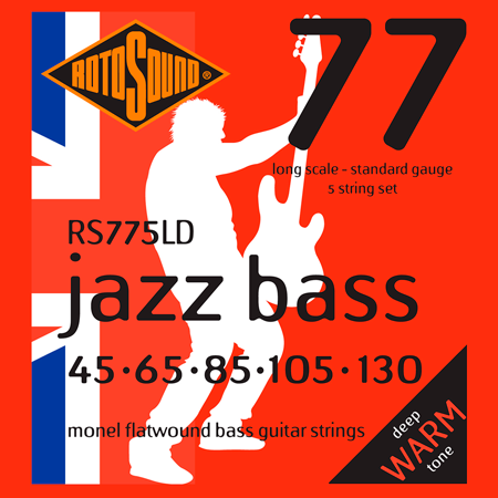Rotosound RS775LD Jazz Bass 77 Monel Flatwound 45/130