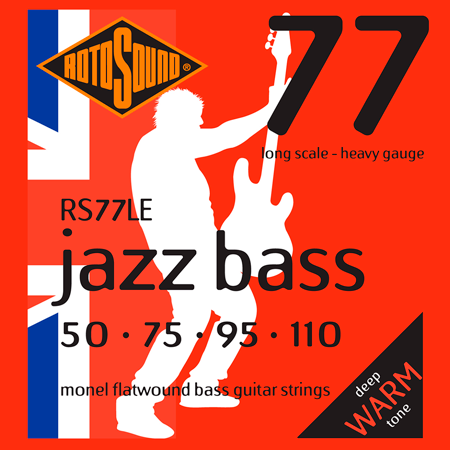 Rotosound RS77LE Jazz Bass 77 Monel Flatwound 50/110