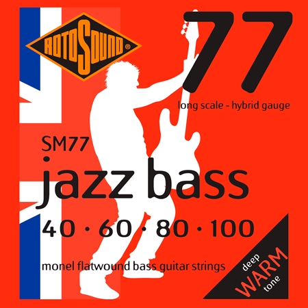 Rotosound SM77 Jazz Bass 77 Monel Flatwound 40/100