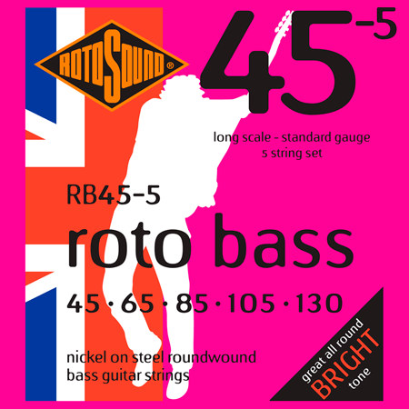 Rotosound RB45-5 Roto Bass Nickel 45/130
