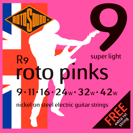 Rotosound R9 Roto Pinks Nickel Super Light 9/42