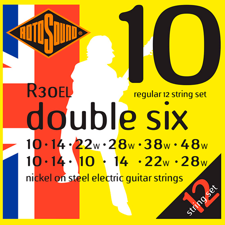 Rotosound R30EL Double Six Nickel 12 Cordes Regular 10/52