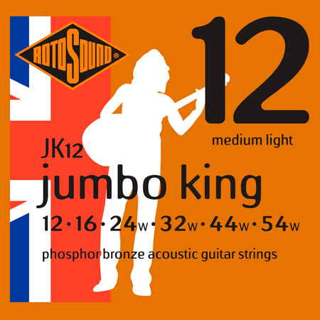 JK12 Jumbo King Phosphor Bronze Medium Light 12/54 Rotosound