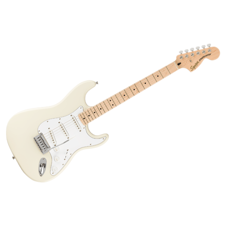 Affinity Stratocaster Maple Olympic White Squier