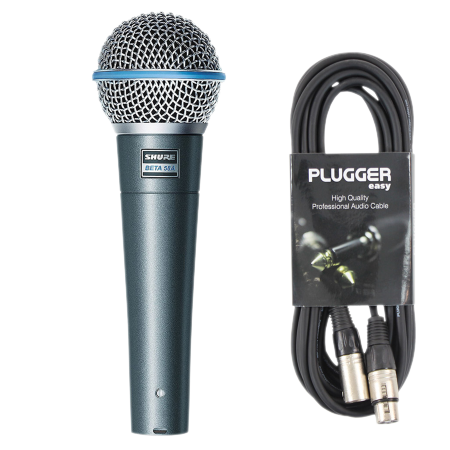 Shure Pack Beta 58A + Câble XLR 6m