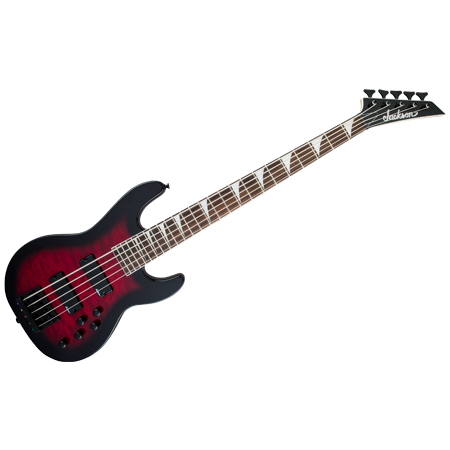 Jackson JS Series Concert Bass JS3V Transparent Red Burst