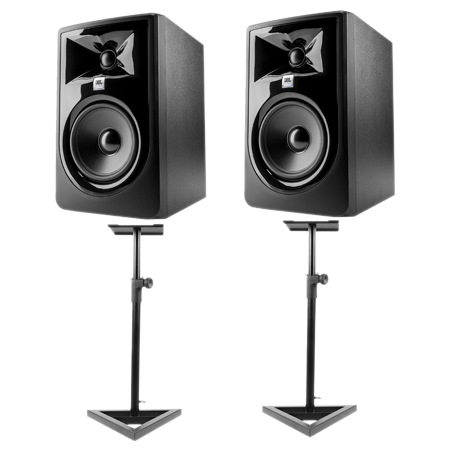 JBL LSR 305P MKII (la paire) + Stands