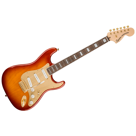 40th Anniversary Stratocaster Gold Edition Sienna Sunburst Squier