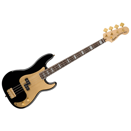 40th Anniversary Precision Bass Gold Edition Black Squier