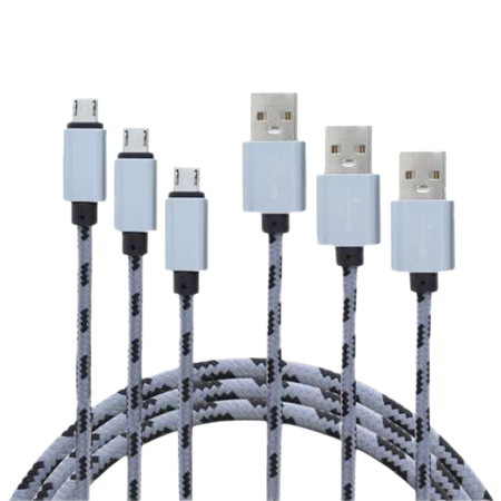 PACK 3 USB A-MICRO USB BL