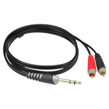 Klotz Câble adaptateur Jack 6.35mm mâle / 2x RCA mâle 3m KLOTZ