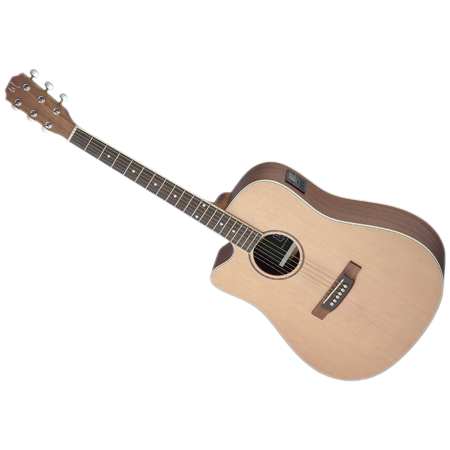 JN Guitars ASY-DCE LH Dreadnought Natural