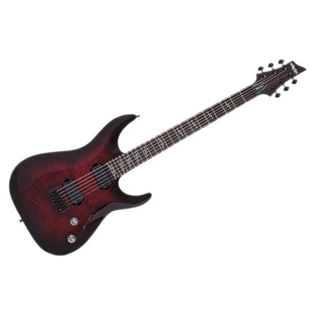 Omen Elite 6 - Black Cherry Burst Schecter