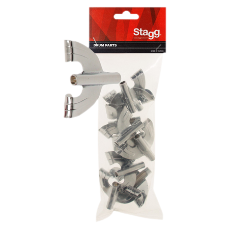 Stagg 3B-HP - Set de 10 crochets "Papillon" pour tirants de grosse caisse