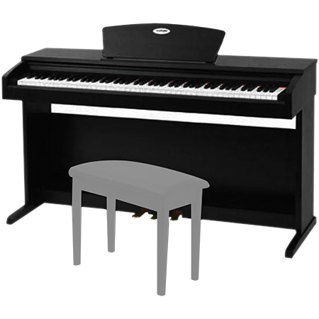 SUZUKI HP3X NOIR MAT PIANO NUMERIQUE MEUBLE Mega-hertz