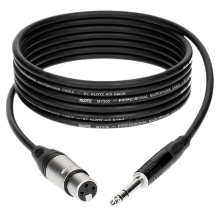 Klotz Câble M1 Pro XLR femelle / Jack mâle TRS, 2m