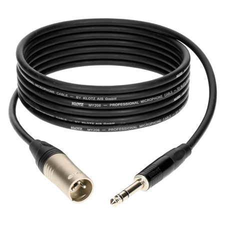 Klotz Câble M1 professionnel XLR mâle - Jack 6.35mm stéréo 3m