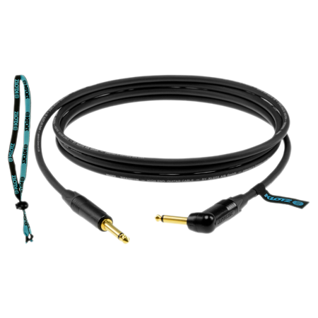 Klotz Câble Titanium Jack TS mâle coudé/mâle droit Neutrik, 3m