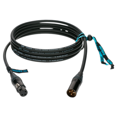 Klotz Câble Titanium StarQuad XLR mâle/femelle Neutrik, 15m