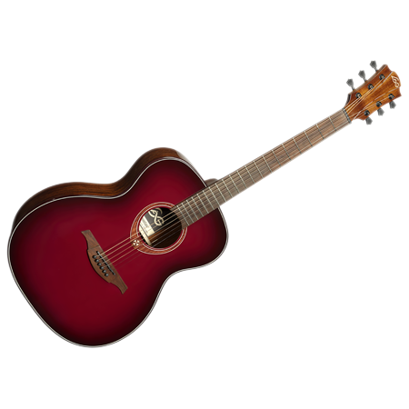 LAG T-RED-A Tramontane Auditorium Special Edition Red Burst