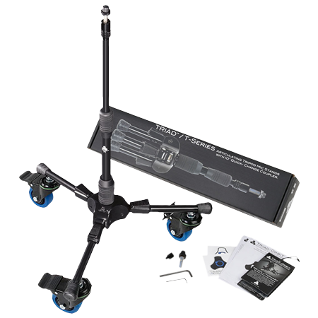 T1C Short Tripod Stand with Casters