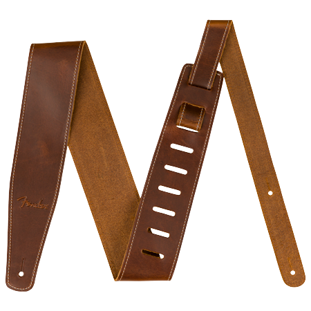 Fender Broken-In Leather Strap 2.5" Tan