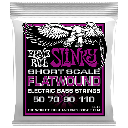 Ernie Ball 2817 Power Slinky Flatwound Short Scale 50-110