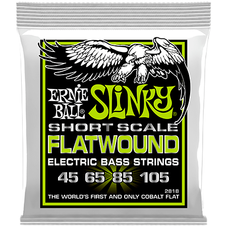 Ernie Ball 2818 Regular Slinky Flatwound Short Scale 45-105