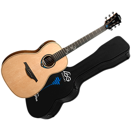 LAG THV-MH-PE HyVibe 30 Smart Guitar Michel Haumont Parlor Signature + étui