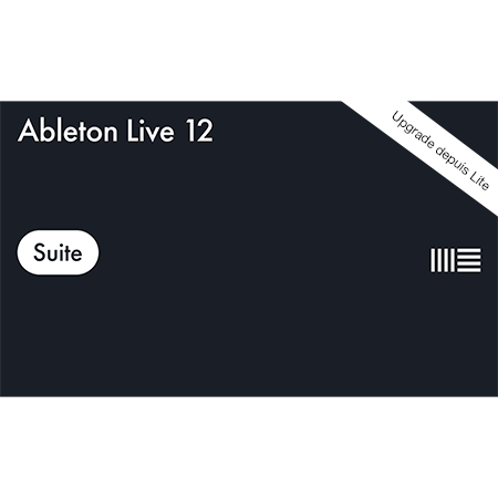 Live 12 Suite upgrade depuis Lite (licence)