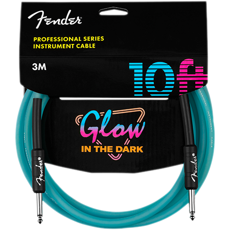 Professional Glow in the Dark Cable Blue 3 mètres