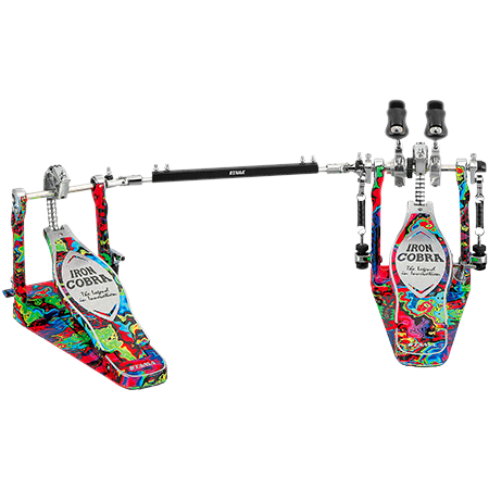 Tama HP900 RWMPR 50th Limited Iron Rolling Glide CobraTwin Kick Pedal Marble Psychedelic Rainbow + Etui