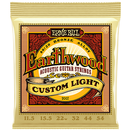 Ernie Ball 2007 Earthwood 80/20 Bronze Custom Light 11,5-54