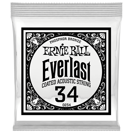 Ernie Ball 10234 Everlast Coated Phophore Bronze 34