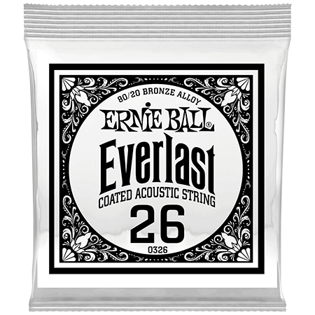 Ernie Ball 10326 Everlast Coated 80/20 Bronze 26