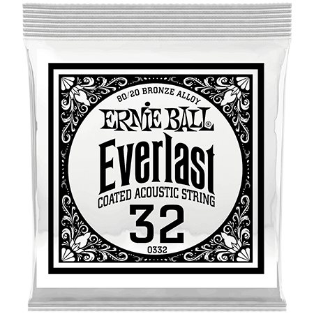 Ernie Ball 10332 Everlast Coated 80/20 Bronze 32