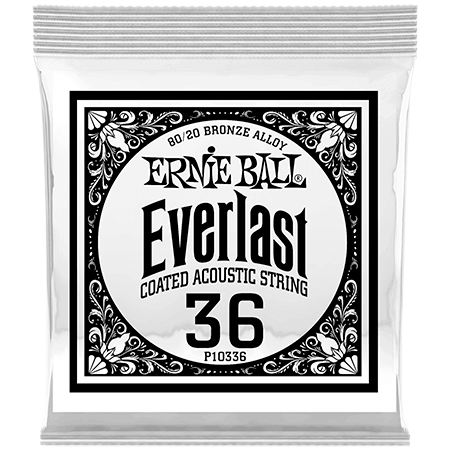 Ernie Ball 10336 Everlast Coated 80/20 Bronze 36