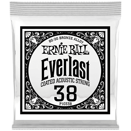 Ernie Ball 10338 Everlast Coated 80/20 Bronze 38