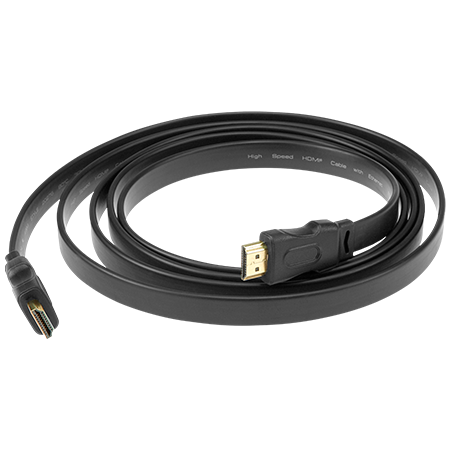 Câble HDMI high speed plat avec Ethernet, 5 m