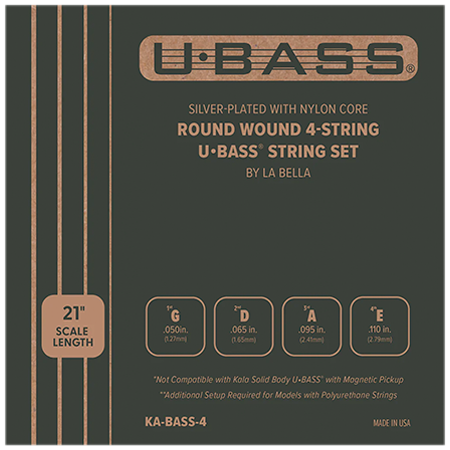 Silver-Plated Round Wound 4 Bass String Set